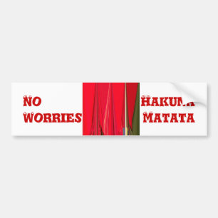 Beautiful Red Design Bumper Sticker