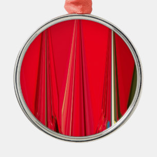 Beautiful Red Design Metal Ornament