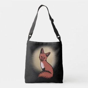 Beautiful Red Fox Crossbody Bag