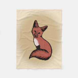 Beautiful Red Fox Fleece Blanket