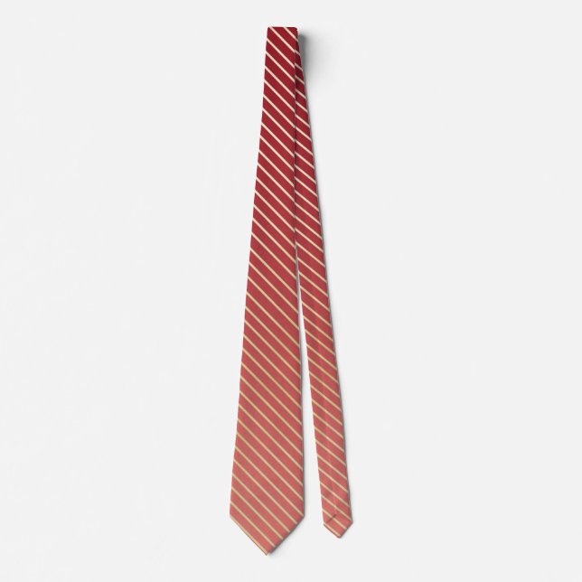Beautiful Red-Gold Elegant Tie (Front)