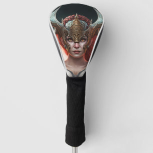 Beautiful Red Haired Nordic Warrior Golf Head Cover