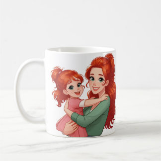 Beautiful red-headed mom coffee mug