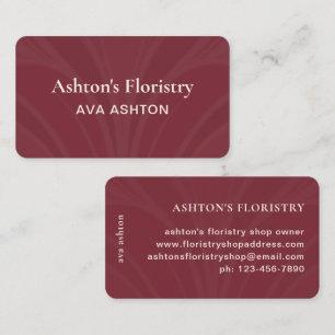 Beautiful Red Overlay Abstract Print Business Card