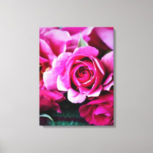 Beautiful Red Rose Photo Canvas Print