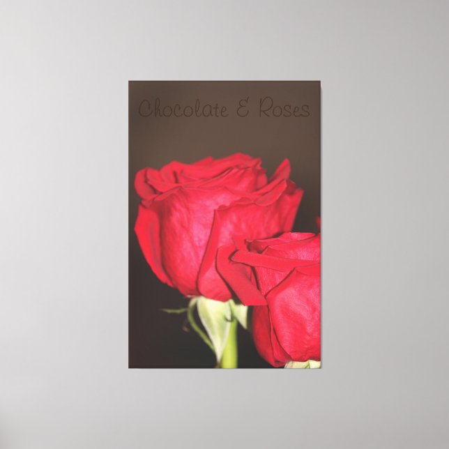 Beautiful Red Rose Photograph Canvas Print (Front)