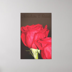 Beautiful Red Rose Photograph Canvas Print