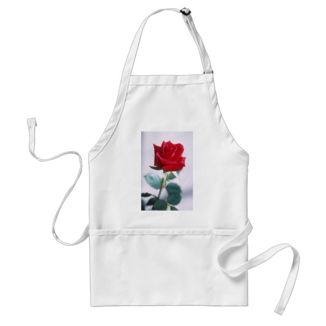 Beautiful Red Rose Standard Apron (Front)