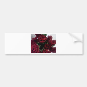 BEAUTIFUL RED ROSES BUMPER STICKER