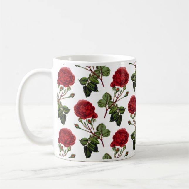 Beautiful Red Roses Mug (Left)
