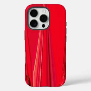 Beautiful Red Texture Colour Abstract Art Design iPhone 16 Pro Case