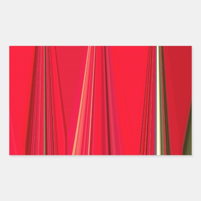 Beautiful Red Texture Colour Abstract Art Design Sticker (Front)