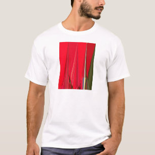 Beautiful Red Texture Colour Abstract Art Design T-Shirt