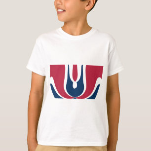 Beautiful Red, White, Blue Texture Colour Abstract T-Shirt