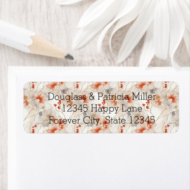 Beautiful Red White Floral (Insitu)