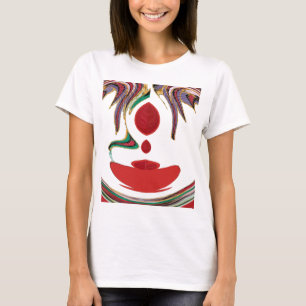 Beautiful Red, White, Purple, Green Texture Colour T-Shirt