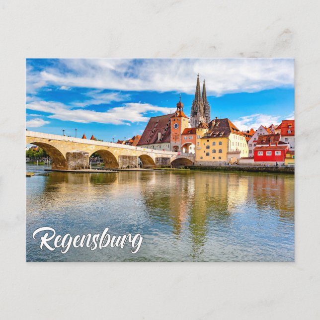 Beautiful Regensburg, Germany Postcard (Front)