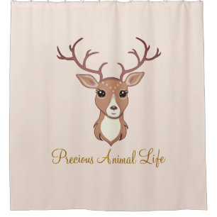 Beautiful Reindeer on Beige