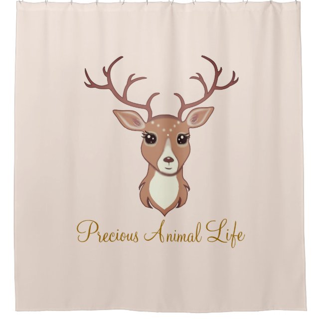 Beautiful Reindeer on Beige (Front)