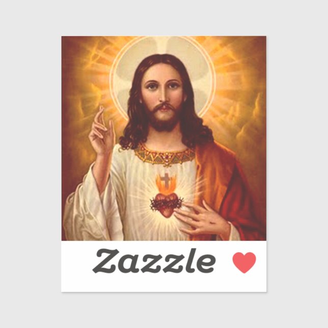 Beautiful religious Sacred Heart of Jesus image (Sheet)
