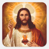 Sacred Heart of Jesus Christ Catholic Sticker -  Canada