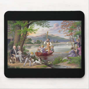 Beautiful Rendering of Vintage Fine Art Mouse Pad