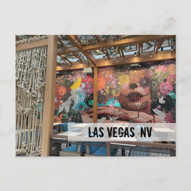 Beautiful Restaurant Viva Las Vegas Postcard  (Front)