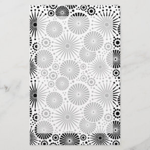 Beautiful retro black and white Stationery