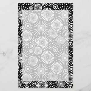 Beautiful retro black and white Stationery