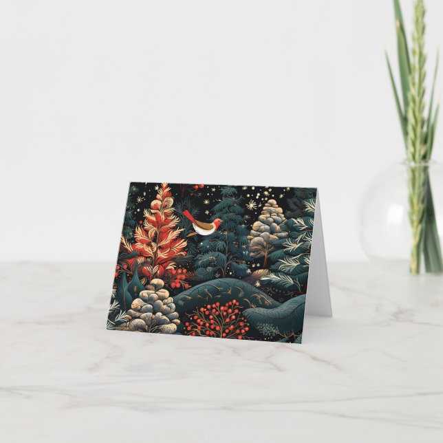 Beautiful Retro Christmas Card (Front)