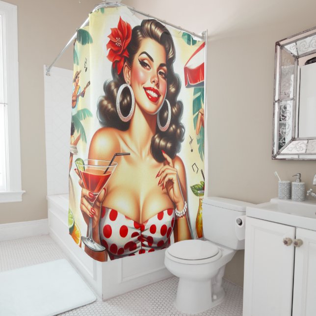 Beautiful Retro Woman Illustration (In Situ)