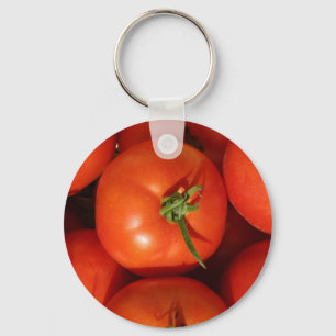 Beautiful Ripe Homegrown Tomatoes Keychain