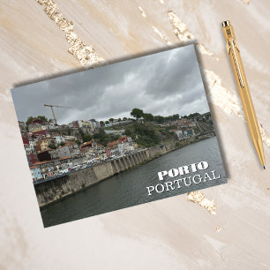 Beautiful River Porto Portugal Photography, Travel Holiday Postcard