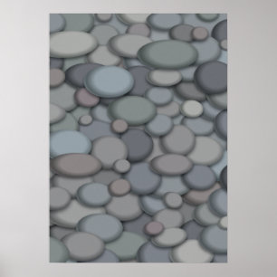 Beautiful River Rock Poster Template