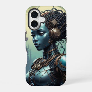 Beautiful robot from far into the future iPhone 16 case