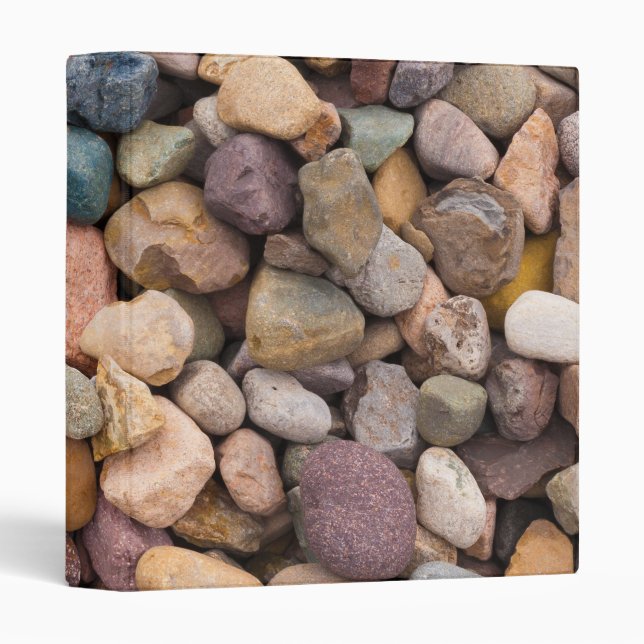 Beautiful Rocky Pebble Texture Binder (Front/Spine)