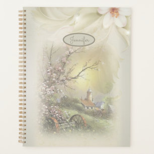 Beautiful Romantic Floral Country Personalize Planner