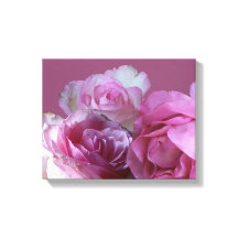 Beautiful romantic pink roses modern digital boho