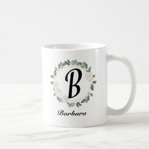Beautiful Romantic Spring White Girly Flowers  Coffee Mug
