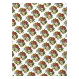 Beautiful Romantic Summer Bouquet with Red Rose Tablecloth