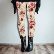 Beautiful Romantic Vintage Pink Rose Patterned