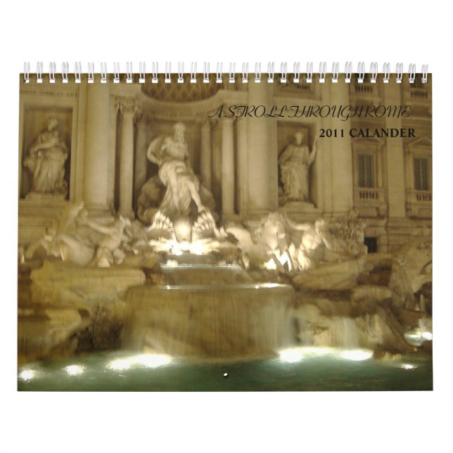 Beautiful Rome 2011 Calender Calendar (Cover)