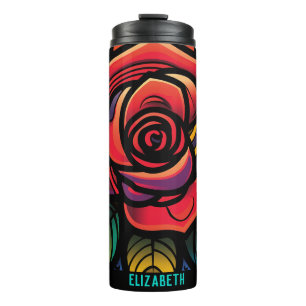 Beautiful Rose Birthday Gift Ideas Thermal Tumbler