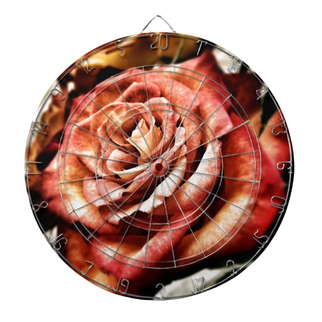 Beautiful Rose Dartboard (Front)