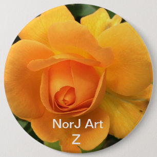 Beautiful rose flower button by NorJArt