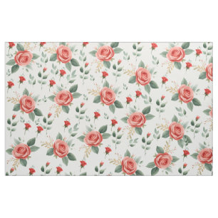 Beautiful rose flower fabric floral fabric design