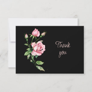 Beautiful Rose Garden Flower Thank You Card