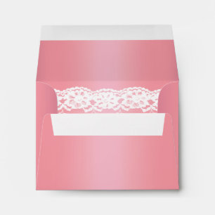 Beautiful Rose Gold RSVP Envelope