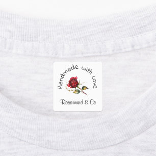 Beautiful Rose Handmade with Love Personalized