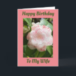 BEAUTIFUL "ROSE" HAPPY BIRTHDAY "WIFE" CARD<br><div class="desc">THANK U FOR STOPPING BY 1 OF MY 8 STORES!</div>